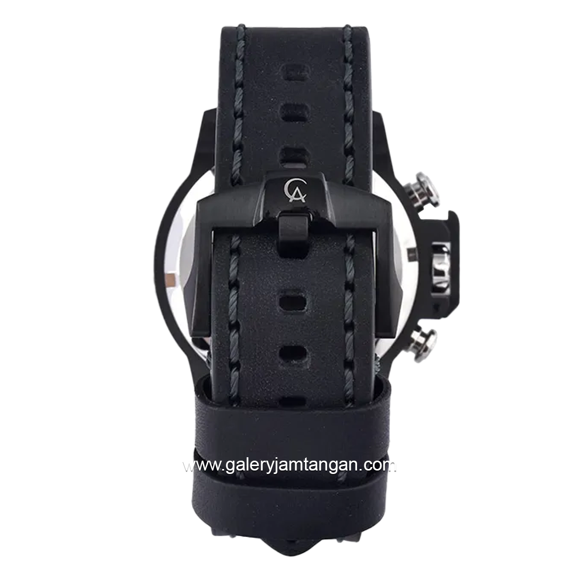 Alexandre Christie AC 6280 GC Chronograph Black Hour Marker Yellow Leather Strap