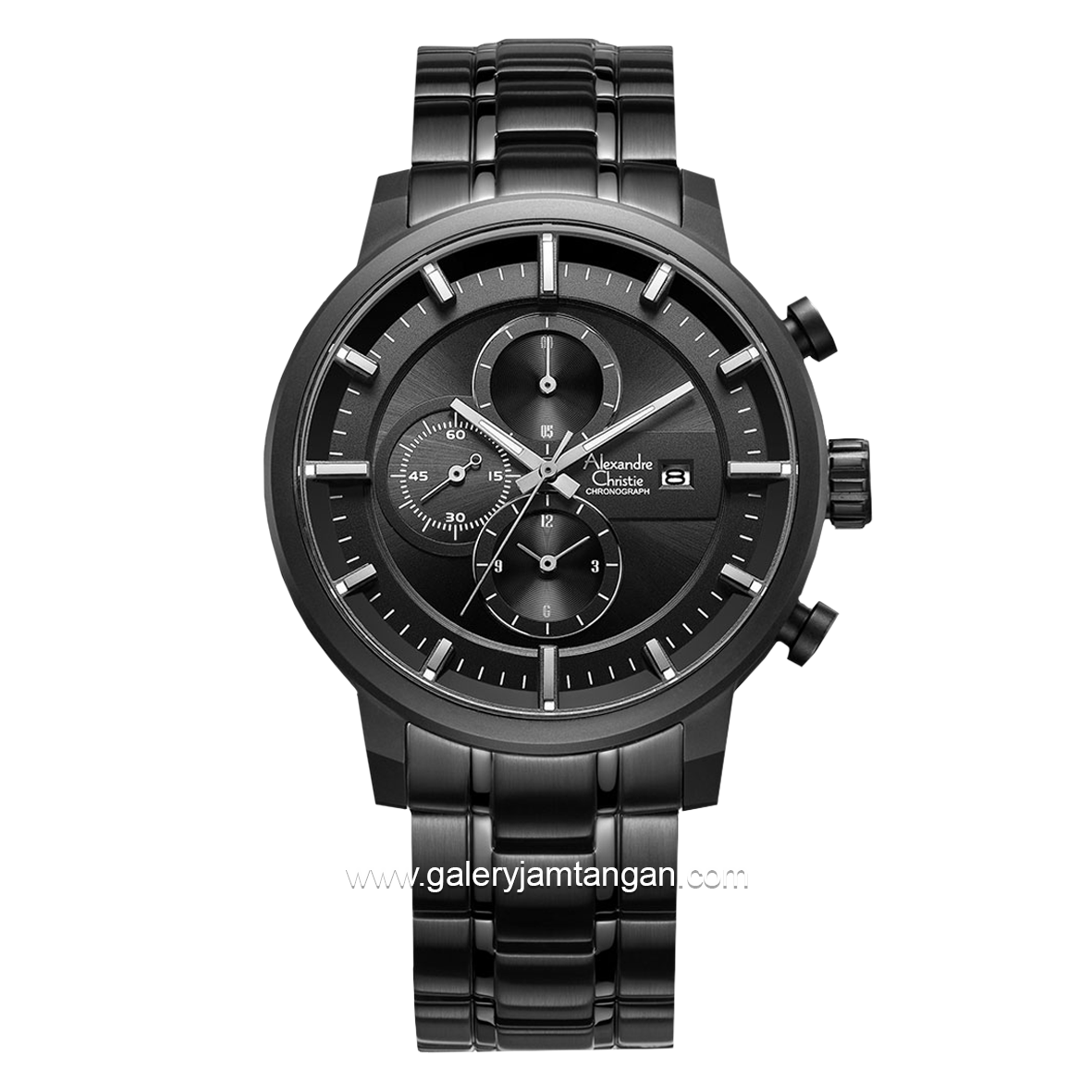 Alexandre Christie AC 6323 MC Black Chronograph Stainless Steel