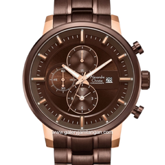 Alexandre Christie AC 6323 MCBROBO Brown Rosegold Chronograph Stainless Steel