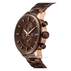 Alexandre Christie AC 6323 MCBROBO Brown Rosegold Chronograph Stainless Steel