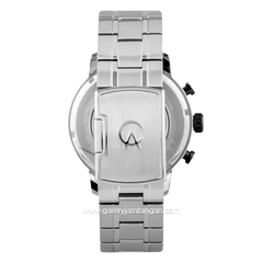 Alexandre Christie AC 6323 MC Silver Black Dial White Chronograph Stainless Steel