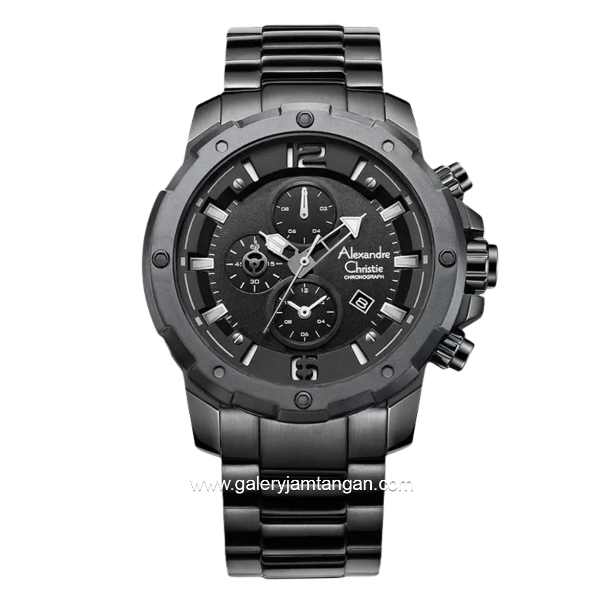 Alexandre Christie AC 6410 MCBIPBA Full Black Chronograph Stainless Steel