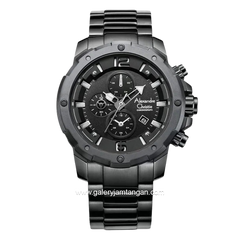 Alexandre Christie AC 6410 MCBIPBA Full Black Chronograph Stainless Steel