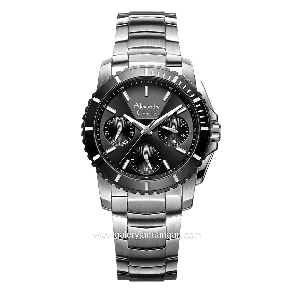 Alexandre Christie AC 6455 BF Silver Chronograph Stainless Steel Strap