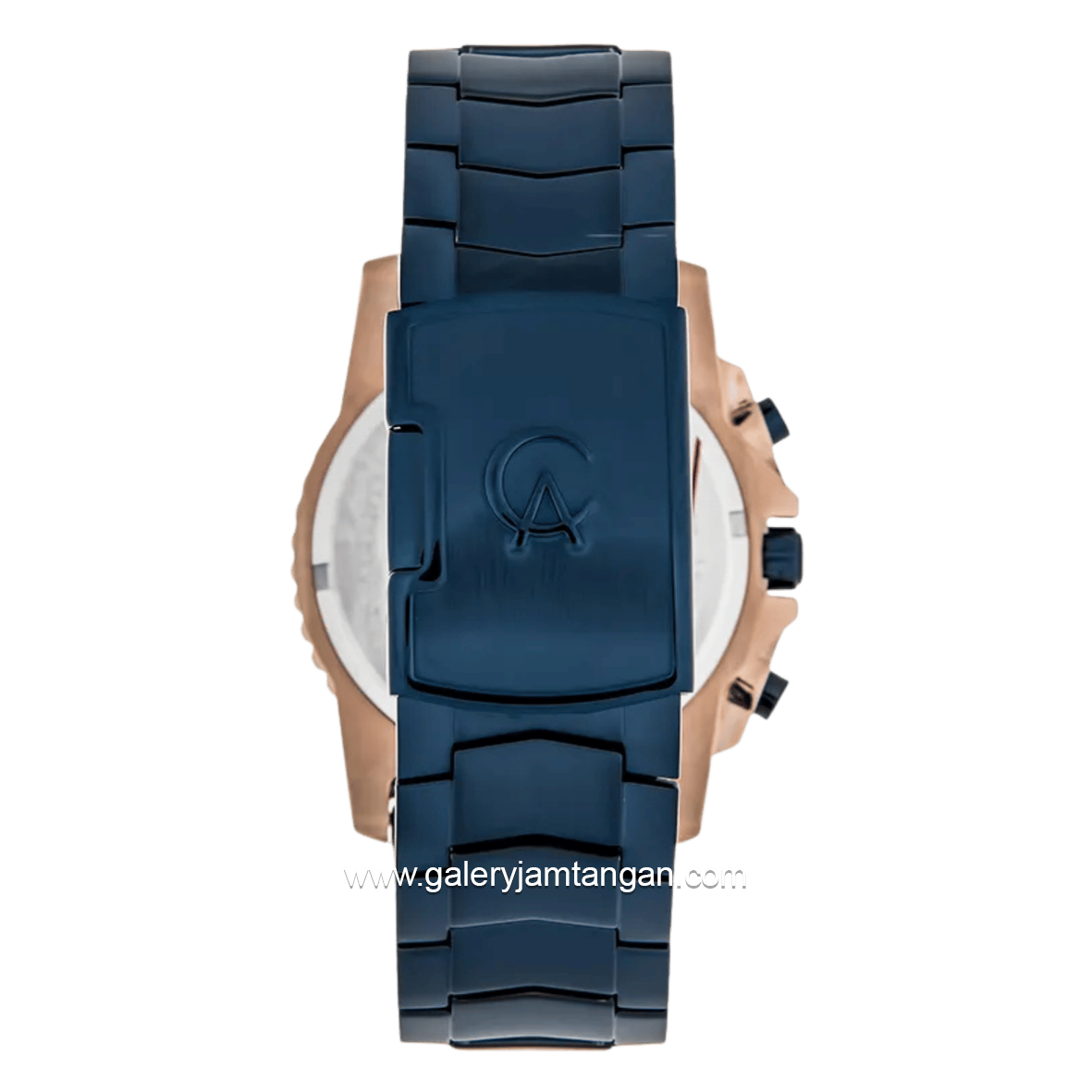 Alexandre Christie AC 6455 MC Blue Rosegold Stainless Steel Strap