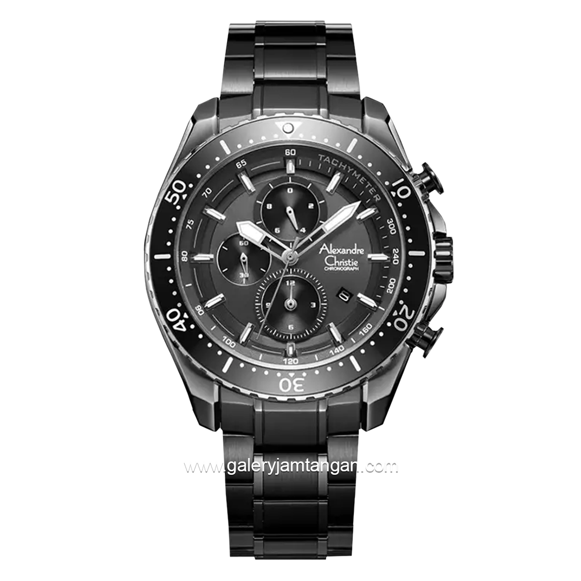 Alexandre Christie AC 6503 MC Black Chronograph Stainless Steel