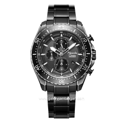 Alexandre Christie AC 6503 MC Black Chronograph Stainless Steel