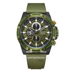 Alexandre Christie AC 6506 MC Chronograph Army Rubber Strap
