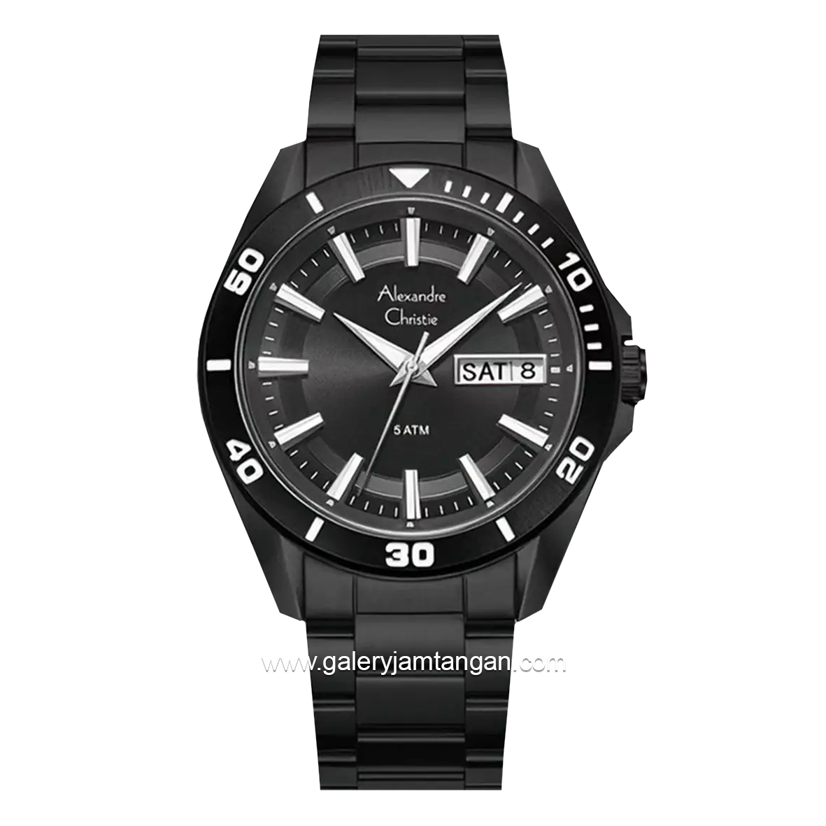 Alexandre Christie AC 6512 ME Black Stainless Steel
