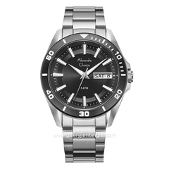 Alexandre Christie AC 6512 ME Silver Dial Black Stainless Steel
