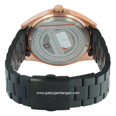 Alexandre Christie AC 6535 MEBBRBA  Black Rosegold Stainless Steel
