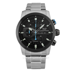 Alexandre Christie AC 6562 MC Silver Hour Marker Blue Stainless Steel