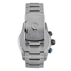 Alexandre Christie AC 6562 MC Silver Hour Marker Blue Stainless Steel