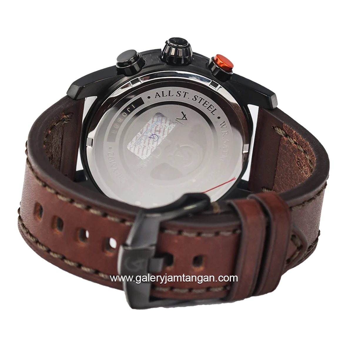 Alexandre Christie Chronograph AC 6562 MC Brown Black Leather Strap