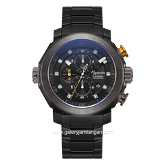 Alexandre Christie AC 6565 MC Black List Gold Chronograph Stainless Steel
