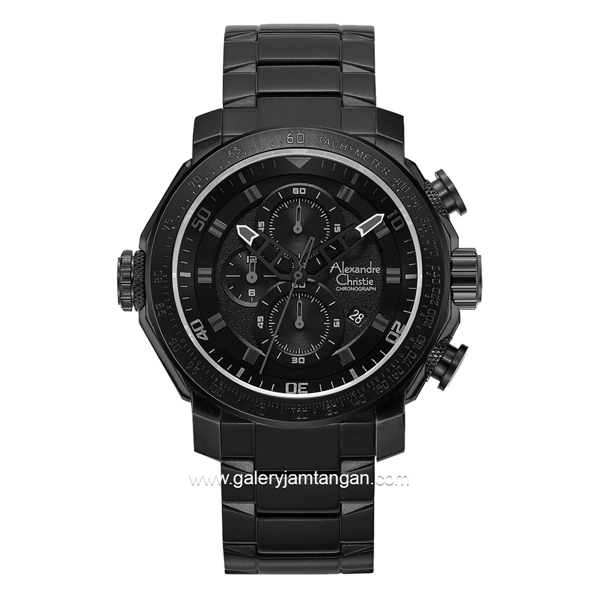 Alexandre Christie AC 6565 MC Full Black Chronograph Stainless Steel