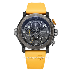 Alexandre Christie AC 6565 MC Yellow Chronograph Rubber Strap