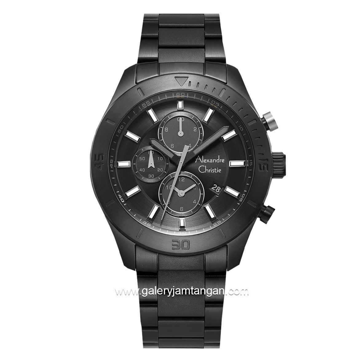 Alexandre Christie AC 6603 MC Black Chronograph Stainless Steel