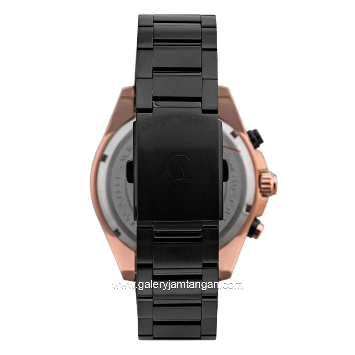 Alexandre Christie AC 6605 MCBBRBA Black Rosegold Chronograph Stainless Steel