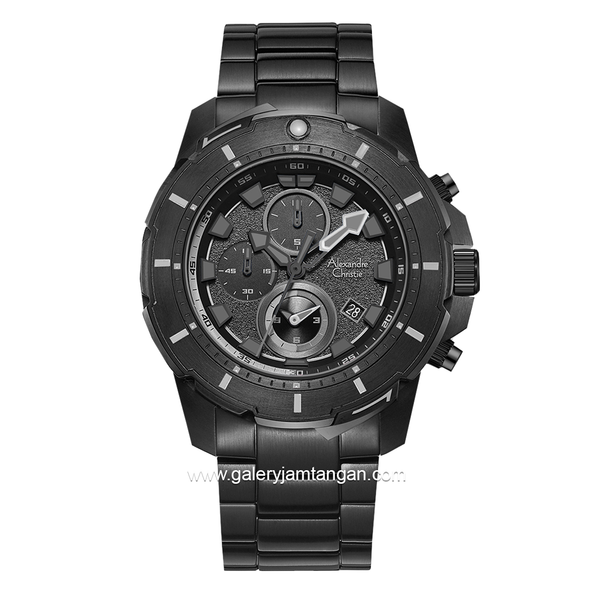 Alexandre Christie AC 6606 MC Black Stainless Steel  Strap