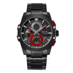 Alexandre Christie AC 6607 MC Black List Red Stainless Steel