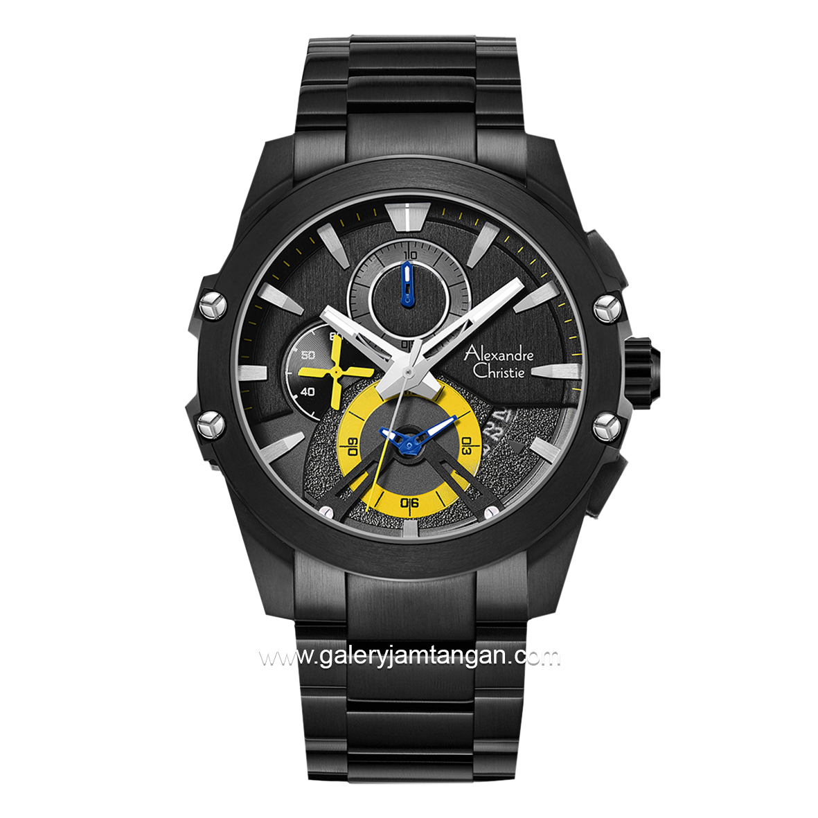 Alexandre Christie AC 6607 MC Black List Yellow Stainless Steel