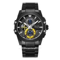 Alexandre Christie AC 6607 MC Black List Yellow Stainless Steel