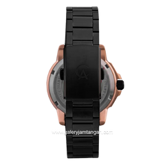 Alexandre Christie AC 6609 BF Black Rosegold Stainless Steel