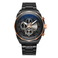 Alexandre Christie AC 6611 MC Black Rosegold Stainless Steel