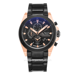 Alexandre Christie AC 6619 MC Black Rosegold Stainless Steel