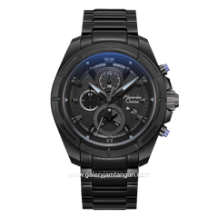 Alexandre Christie AC 6621 MC Black List Blue Stainless Steel