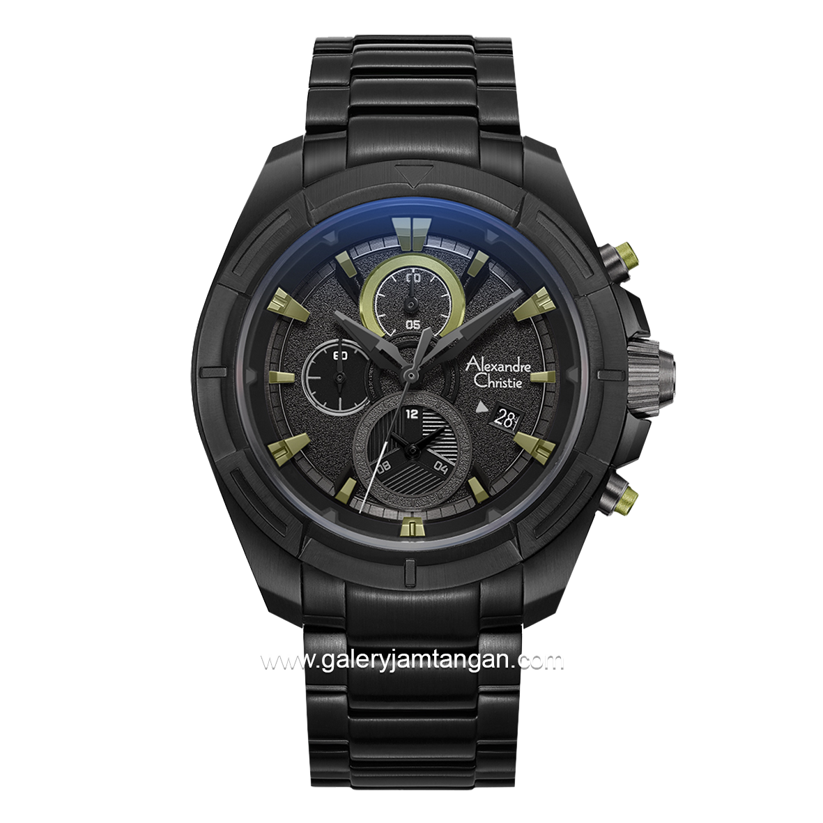 Alexandre Christie AC 6621 MC Black List Green Stainless Steel