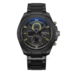 Alexandre Christie AC 6621 MC Black List Green Stainless Steel