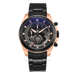 Alexandre Christie AC 6622 MC Black Rosegold Stainless Steel