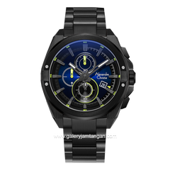 Alexandre Christie AC 6623 MC Black List Green Stainless Steel