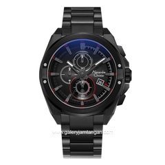 Alexandre Christie AC 6623 MC Black List Red Stainless Steel