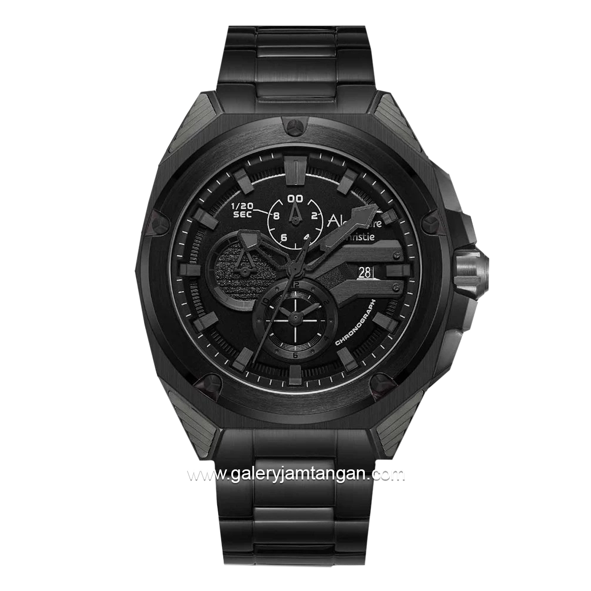 Alexandre Christie AC 6624 MC Full Black Stainless Steel