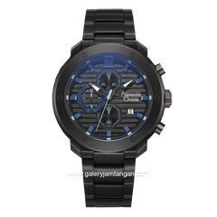 Alexandre Christie AC 6626 MC Black List Blue Stainless Steel