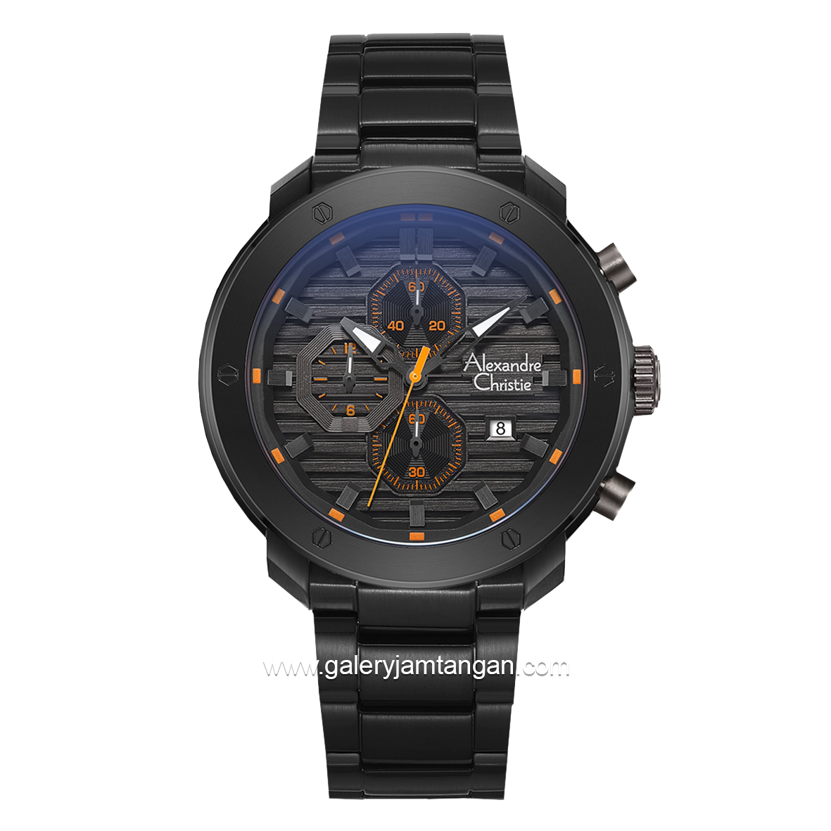 Alexandre Christie AC 6626 MC Black List Orange Stainless Steel