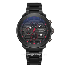 Alexandre Christie AC 6626 MC Black List Red Stainless Steel