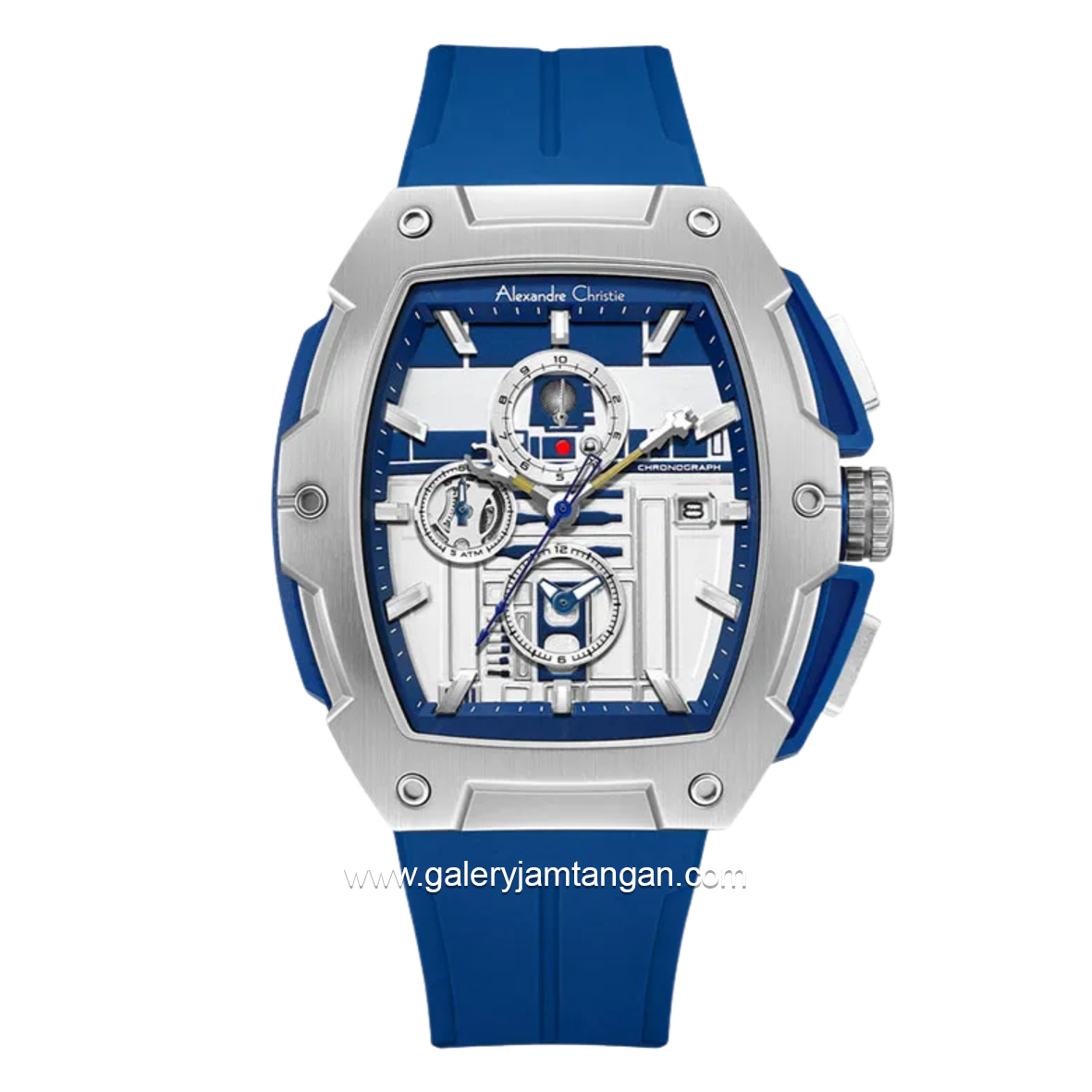 Alexandre Christie X Star Wars AC 6629 MCRRD-1 Men R2-D2 Edition Blue Rubber Limited Edition