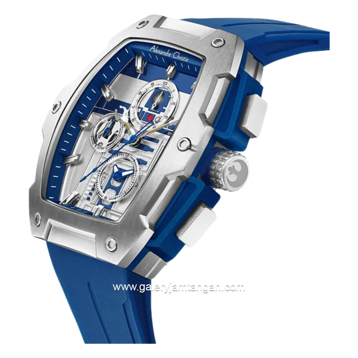 Alexandre Christie X Star Wars AC 6629 MCRRD-1 Men R2-D2 Edition Blue Rubber Limited Edition