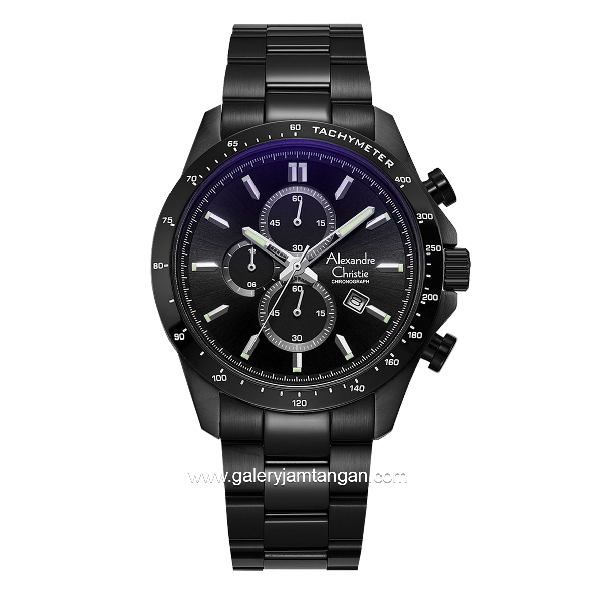 Alexandre Christie AC 6630 MC Black Chronograph Stainless Steel