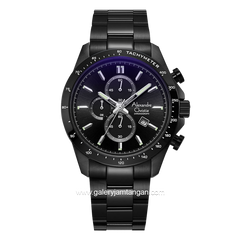 Alexandre Christie AC 6630 MC Black Chronograph Stainless Steel
