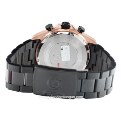 Alexandre Christie AC 6630 MC Black Rosegold Chronograph Stainless Steel