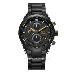 Alexandre Christie AC 6647 MC Black List Orange Stainless Steel