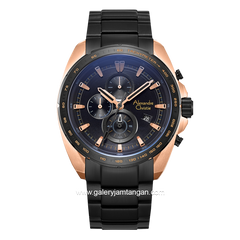 Alexandre Christie AC 6652 MC Black Rosegold Stainless Steel