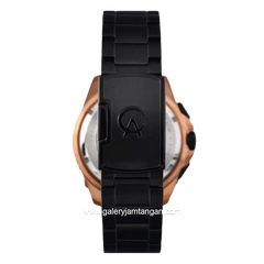 Alexandre Christie AC 6653 MCBBRBA Black Rosegold Stainless Steel