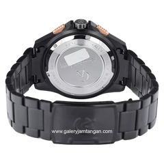 Alexandre Christie AC 6653 MC BIPBARG Black Rosegold Stainless Steel