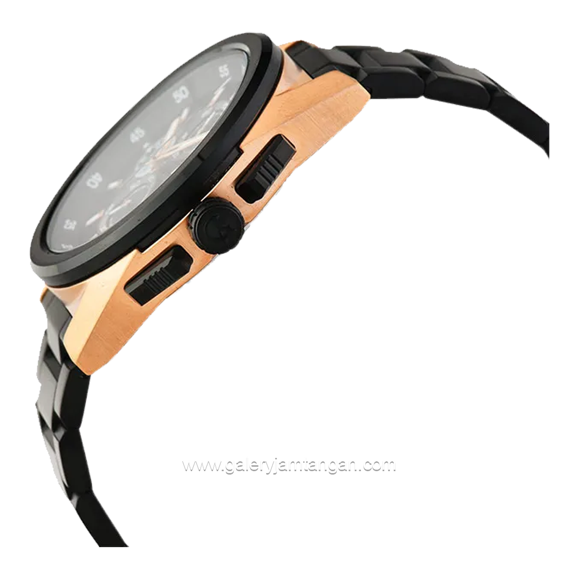 Alexandre Christie AC 6654 MC Black Rosegold Stainless Steel
